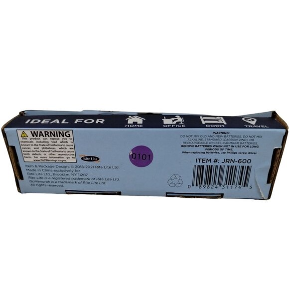 Rite Lite Menorah Go Travel Compact LED Lights with 3 Display Modes New - Picture 7 of 7